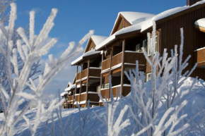 Large balcony with panoramic mountain views
